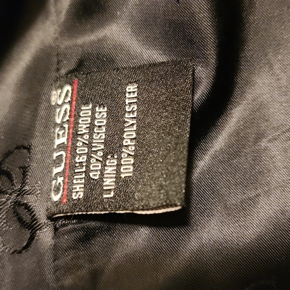 Guess Pea Coat, Wool, SZ XL - Picture 7 of 10